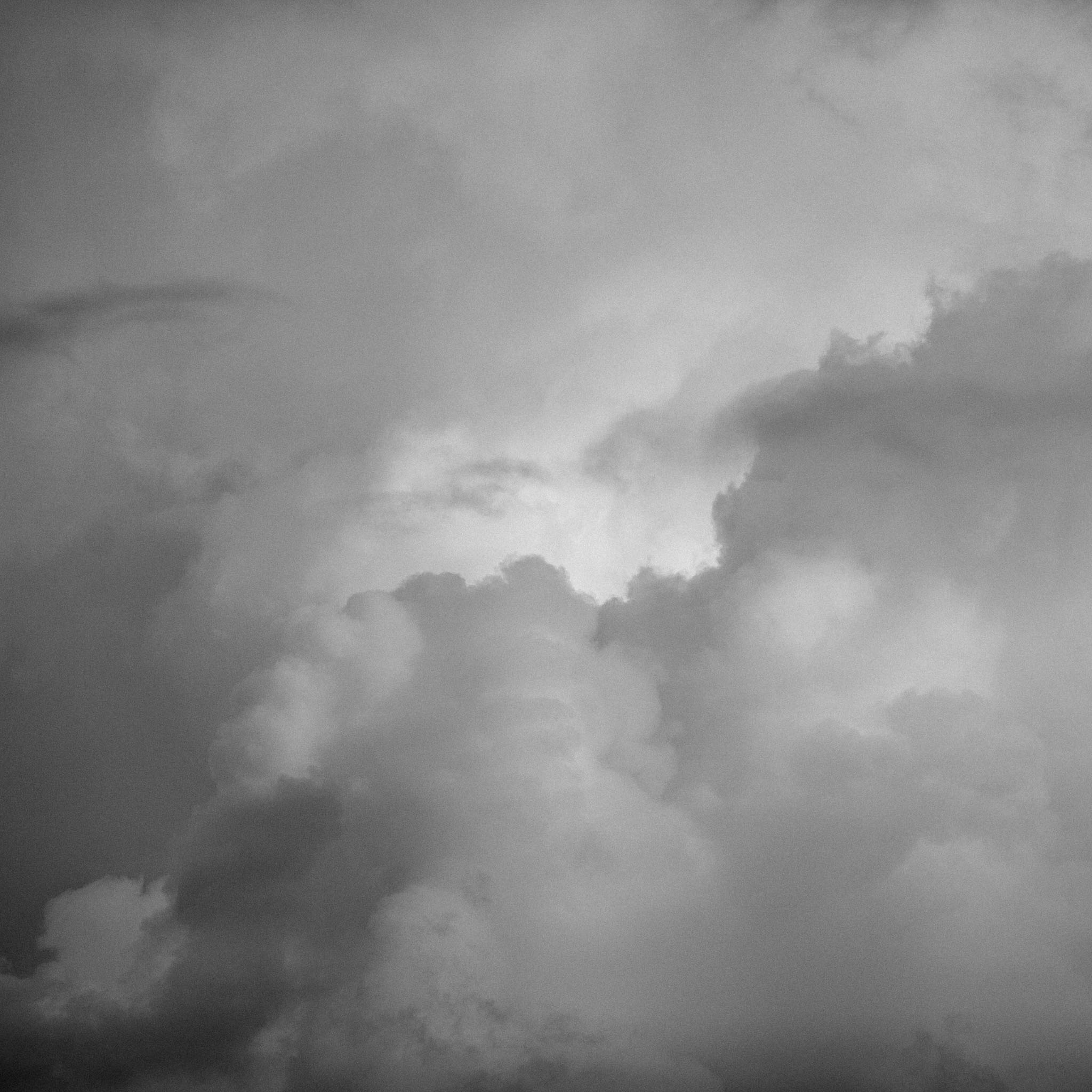 Ethereal grey clouds with depths of light and shadow